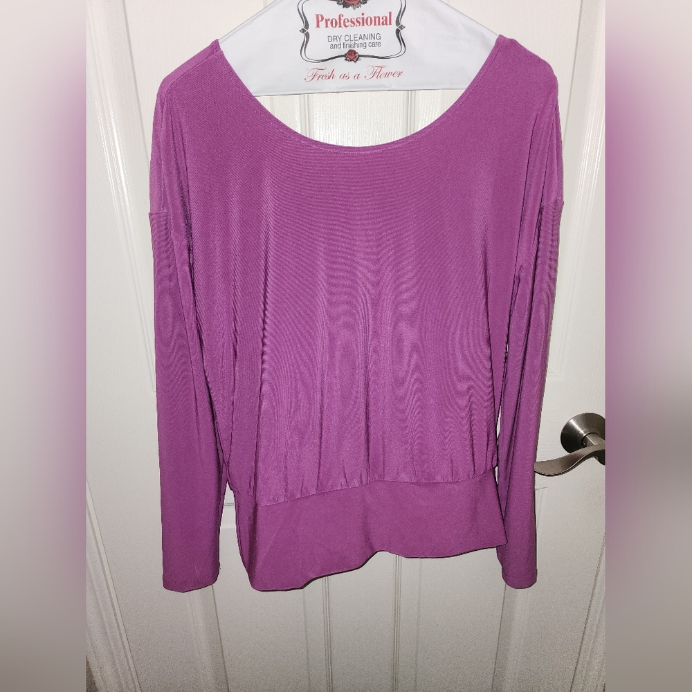 WHBM Violet Blouse Sz Med